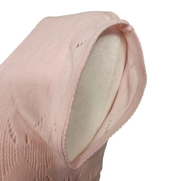 FREE PEOPLE Robin Seamless Bodycon Midi Rose Petal Pink Dress Size M/L Soft Girl - Picture 9 of 13